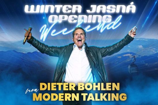 Dieter Bohlen koncert plakátja a Jasná síközpontban való fellépéséről